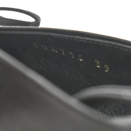 Balenciaga Satin Pointed Toe Knife Slingback 40mm Mules 39 Black 8 of 9