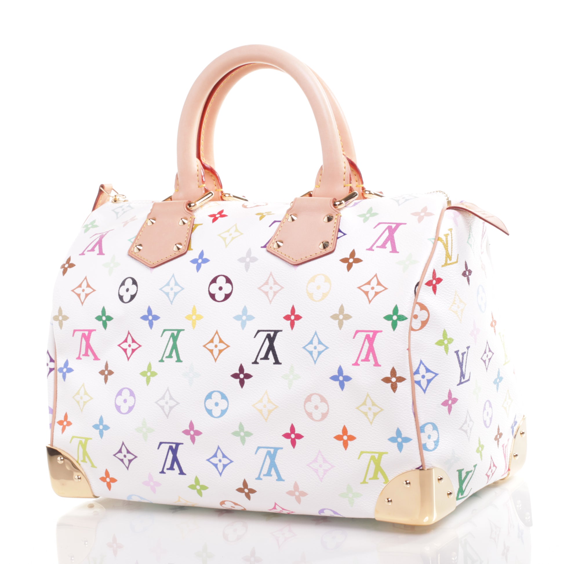 Louis Vuitton Monogram Multicolor Speedy 30 White 5 of 8