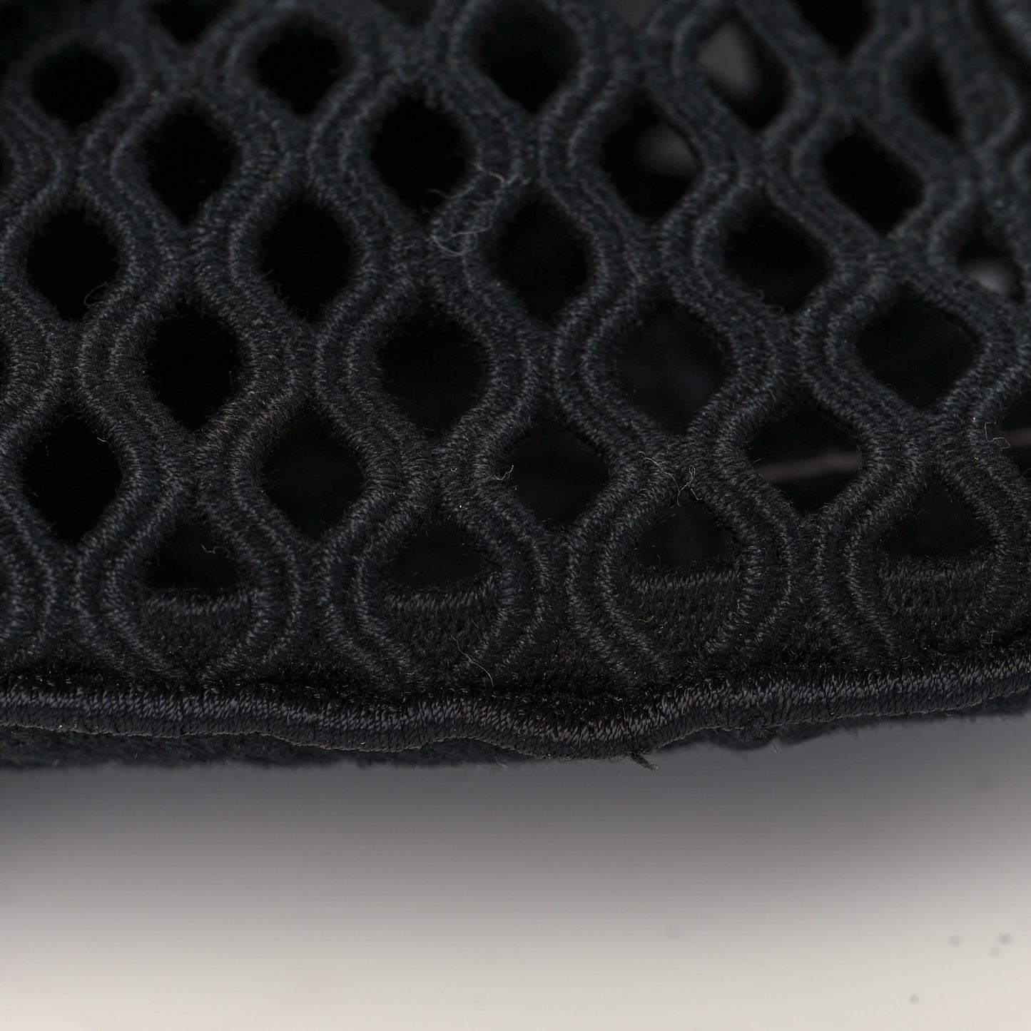 Canvas Embroidered Mesh Diorcamp Messenger Black