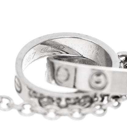 Cartier 18K White Gold Interlocking LOVE Bracelet 5 of 5
