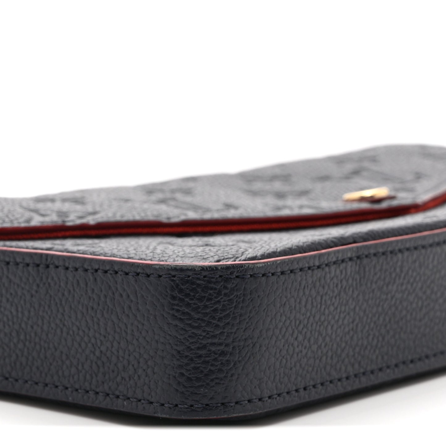 Empreinte Pochette Felicie Chain Wallet Marine Rouge