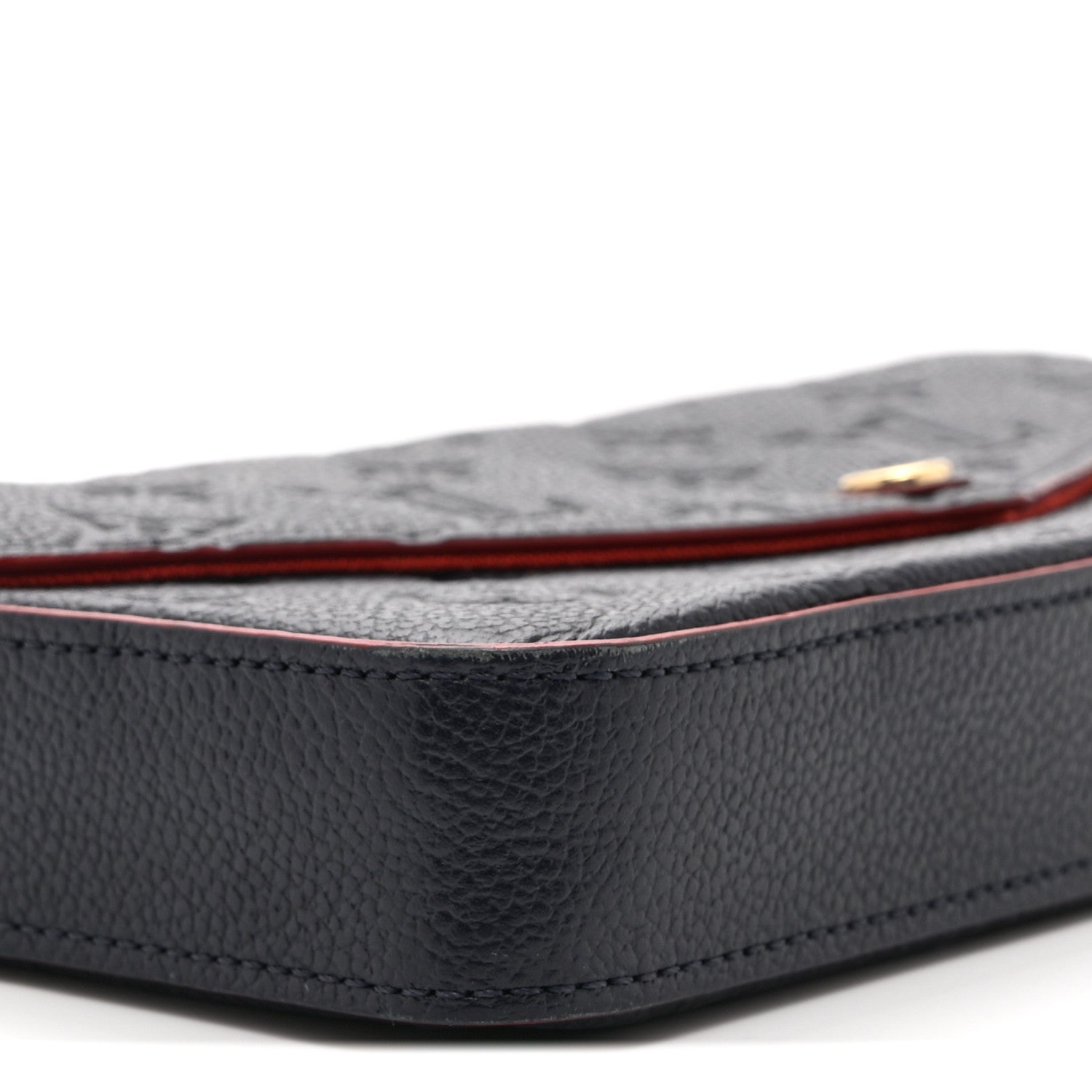 Louis Vuitton Empreinte Pochette Felicie Chain Wallet Marine Rouge 10 of 11