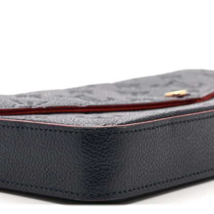 Louis Vuitton Empreinte Pochette Felicie Chain Wallet Marine Rouge 10 of 11