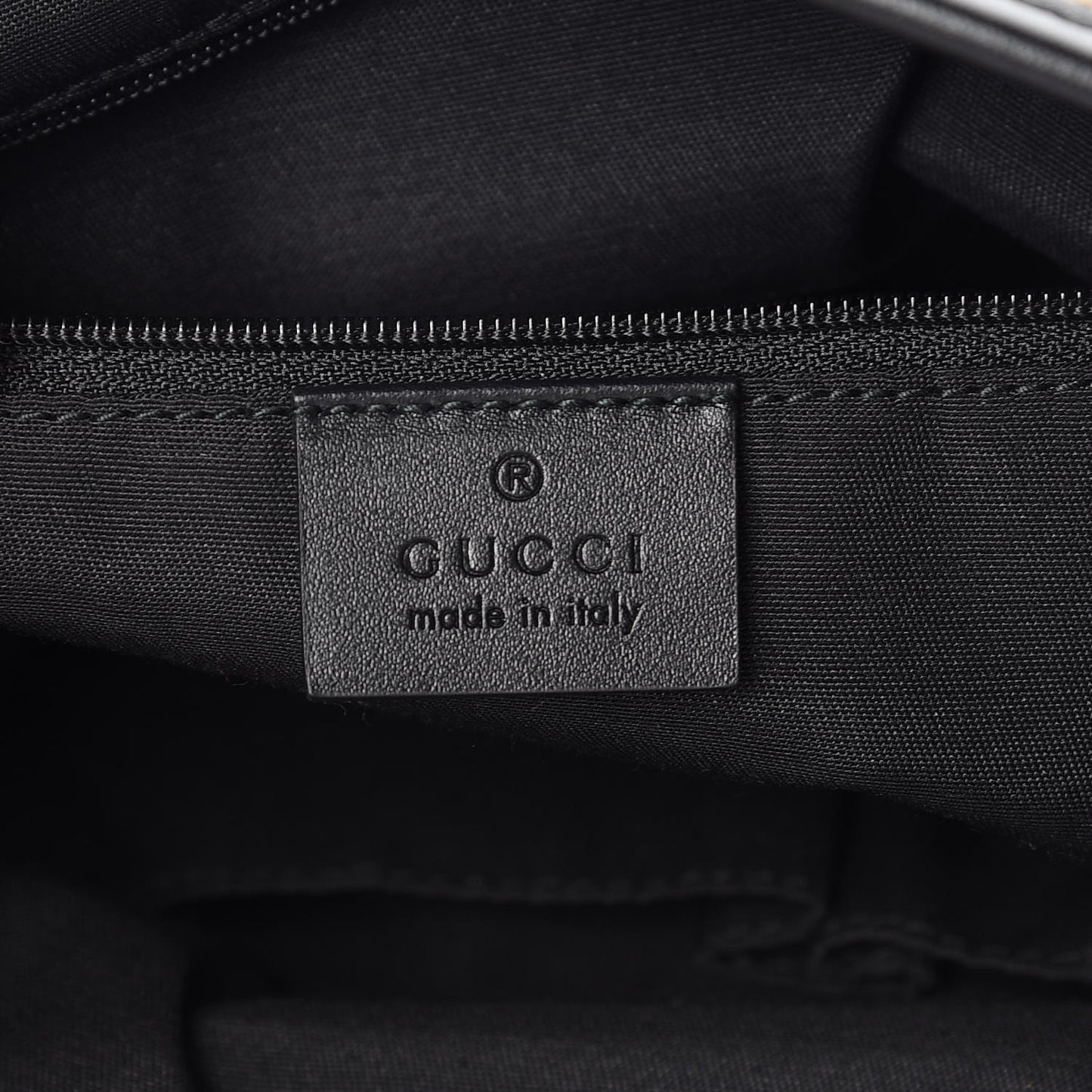 GG Monogram Web Flat Messenger Bag Black