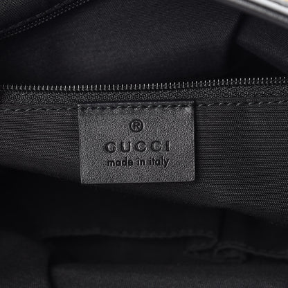 Gucci GG Monogram Web Flat Messenger Bag Black 6 of 9