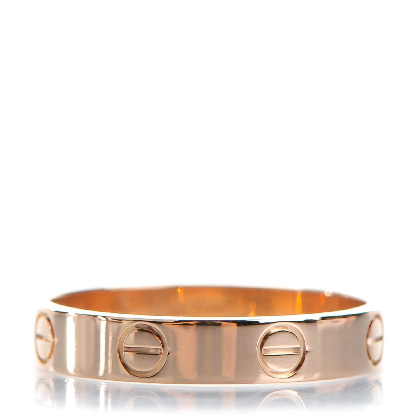 18K Pink Gold 3.5mm LOVE Wedding Band Ring 55 7.25
