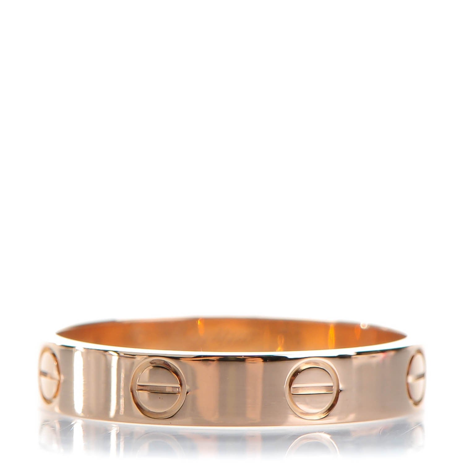 Cartier 18K Pink Gold 3.5mm LOVE Wedding Band Ring 55 7.25 1 of 4