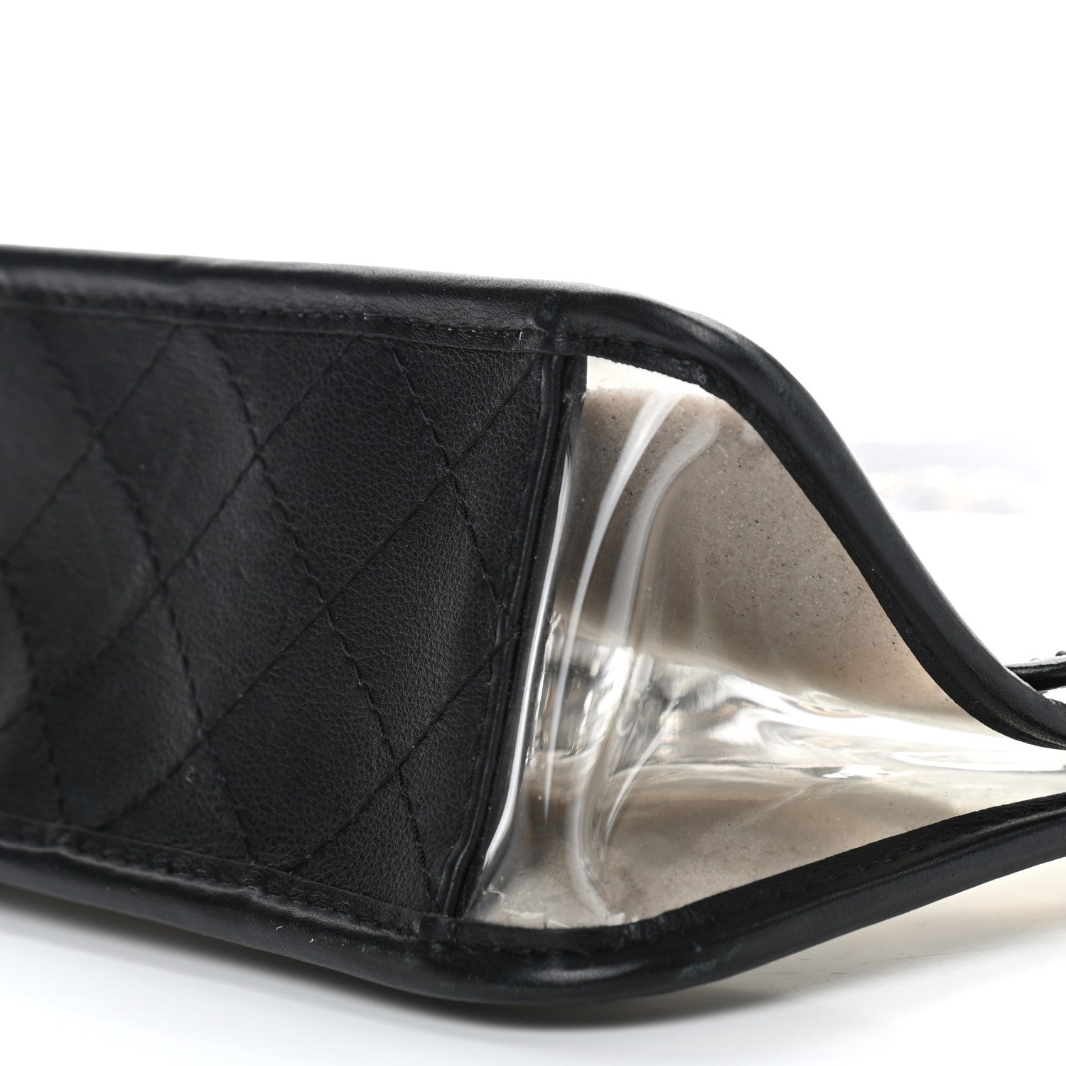 Chanel Lambskin PVC Medium Coco Sand Flap Black 9 of 9