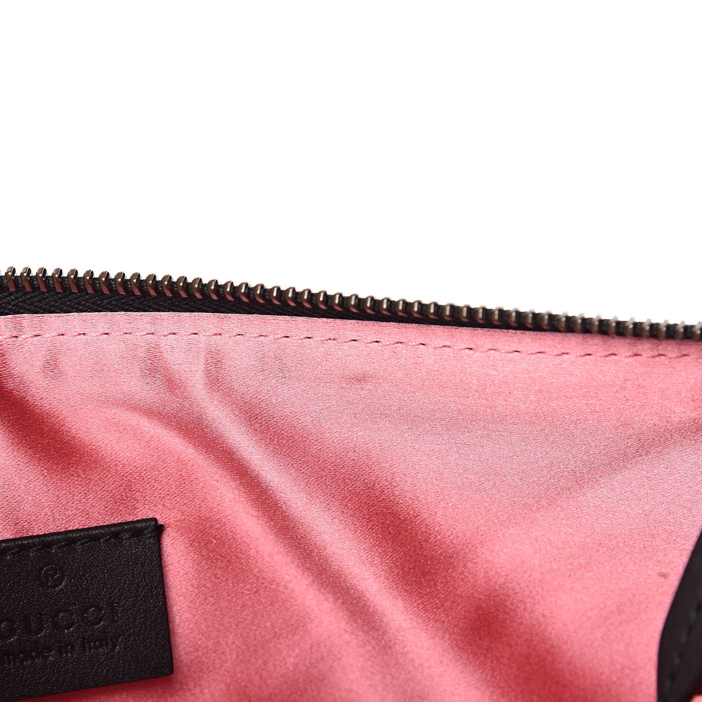 Velvet Matelasse GG Marmont Zip Pouch Black
