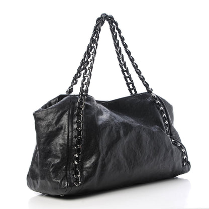 Chanel Glazed Caviar East West Modern Chain Tote Black 3 of 10