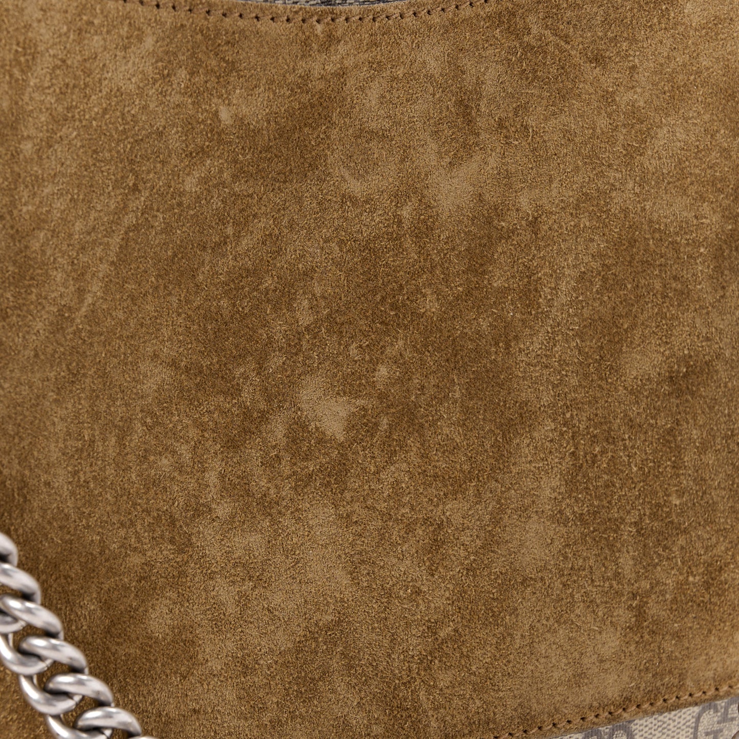 GG Supreme Monogram Medium Dionysus Shoulder Bag Taupe