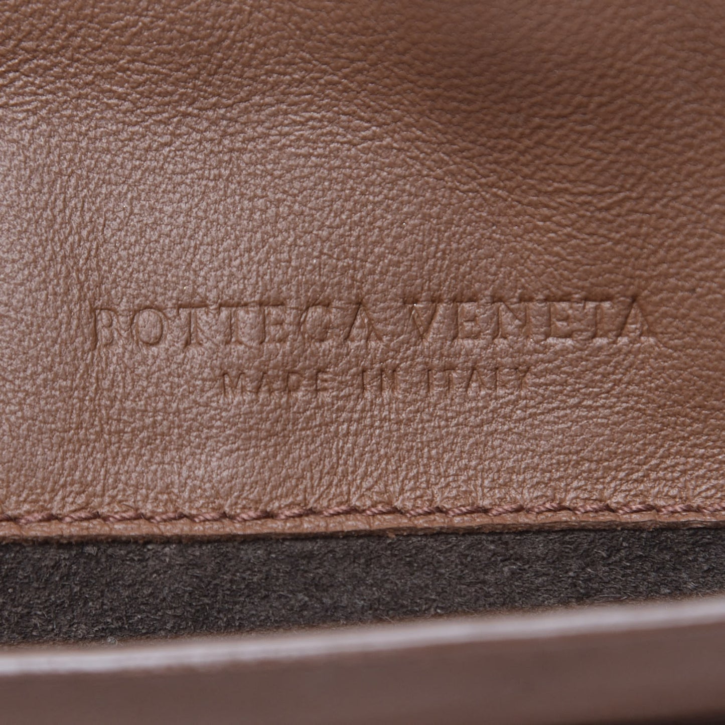 Nappa Intrecciato Small Chain Crossbody Noce