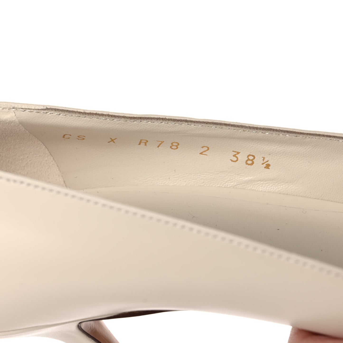 Calfskin Vlogo Signature 80mm Pumps 38.5 Light Ivory