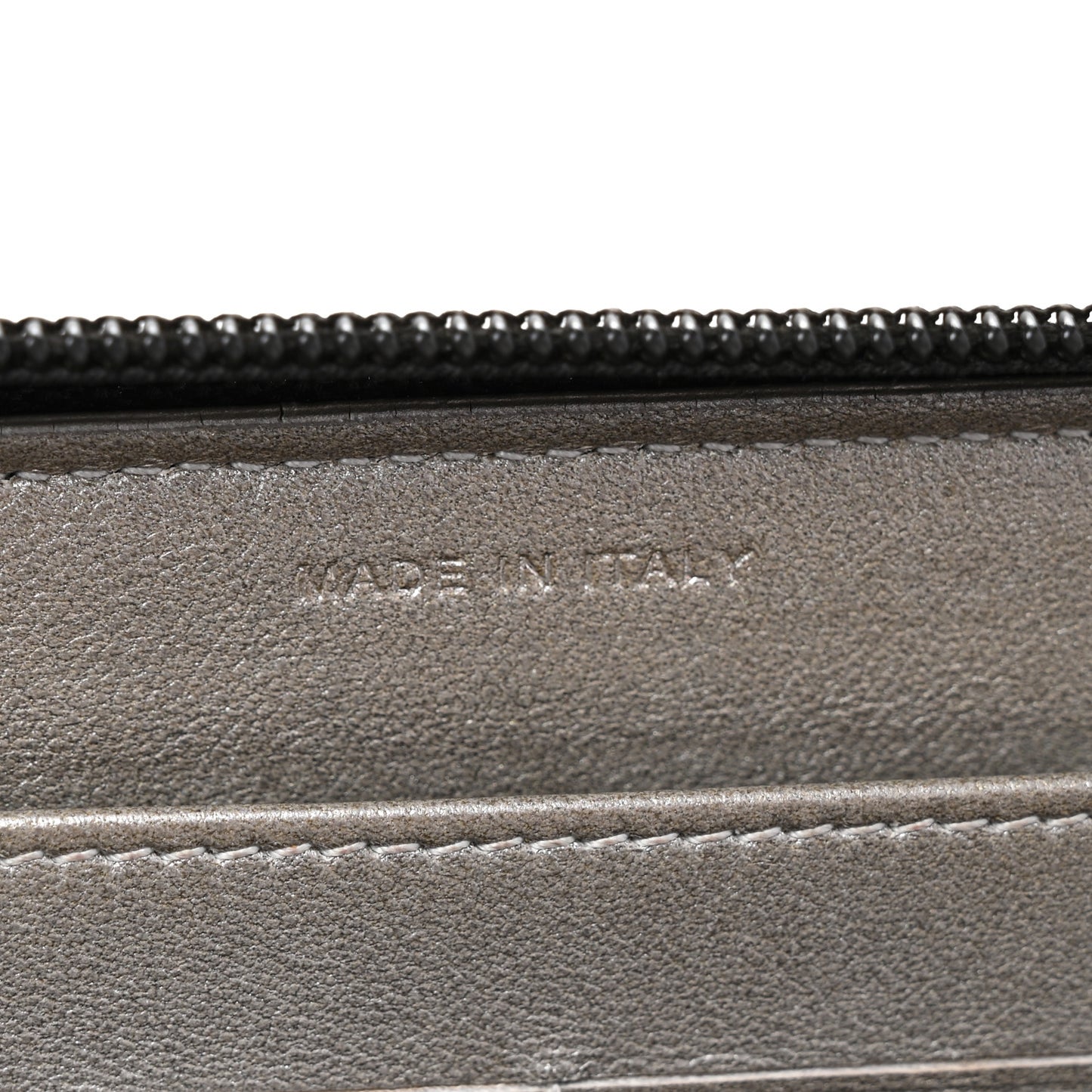 Lambskin Camellia Embossed Large Zip Around Gusset Wallet Black