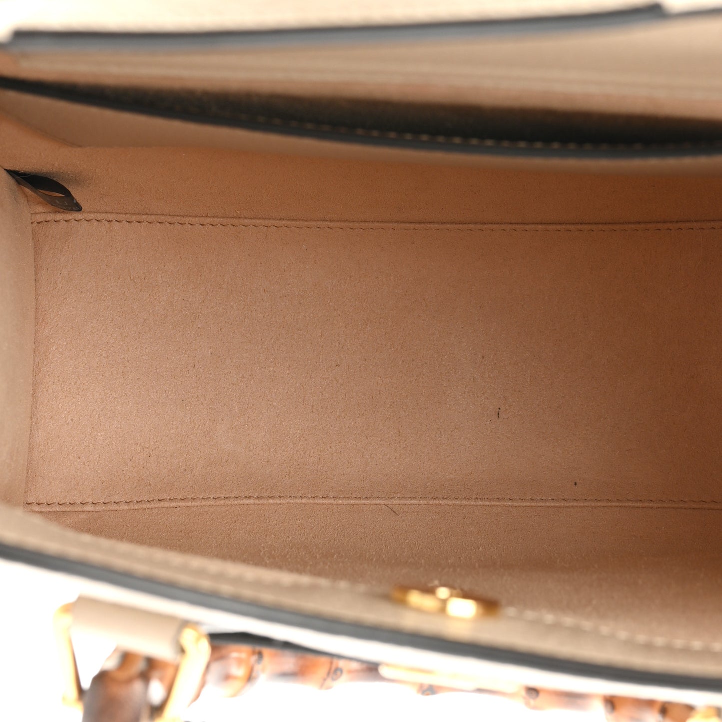 Textured Dollar Calfskin Web Small Diana Tote Bag Oatmeal Vintage Green