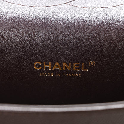 Chanel Caviar Quilted Maxi Double Flap Burgundy 6 of 10