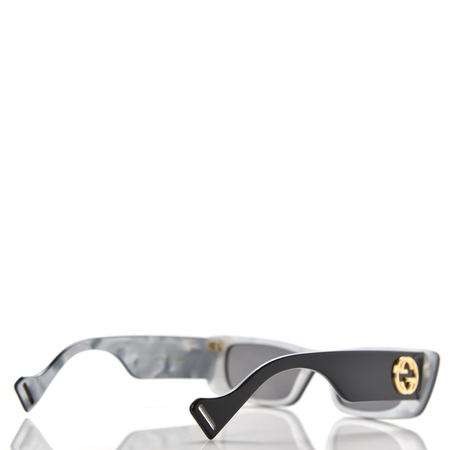 Gucci Acetate Rectangular Crystal Sunglasses GG0516S Black 4 of 8