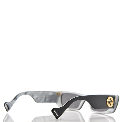 Gucci Acetate Rectangular Crystal Sunglasses GG0516S Black 4 of 8