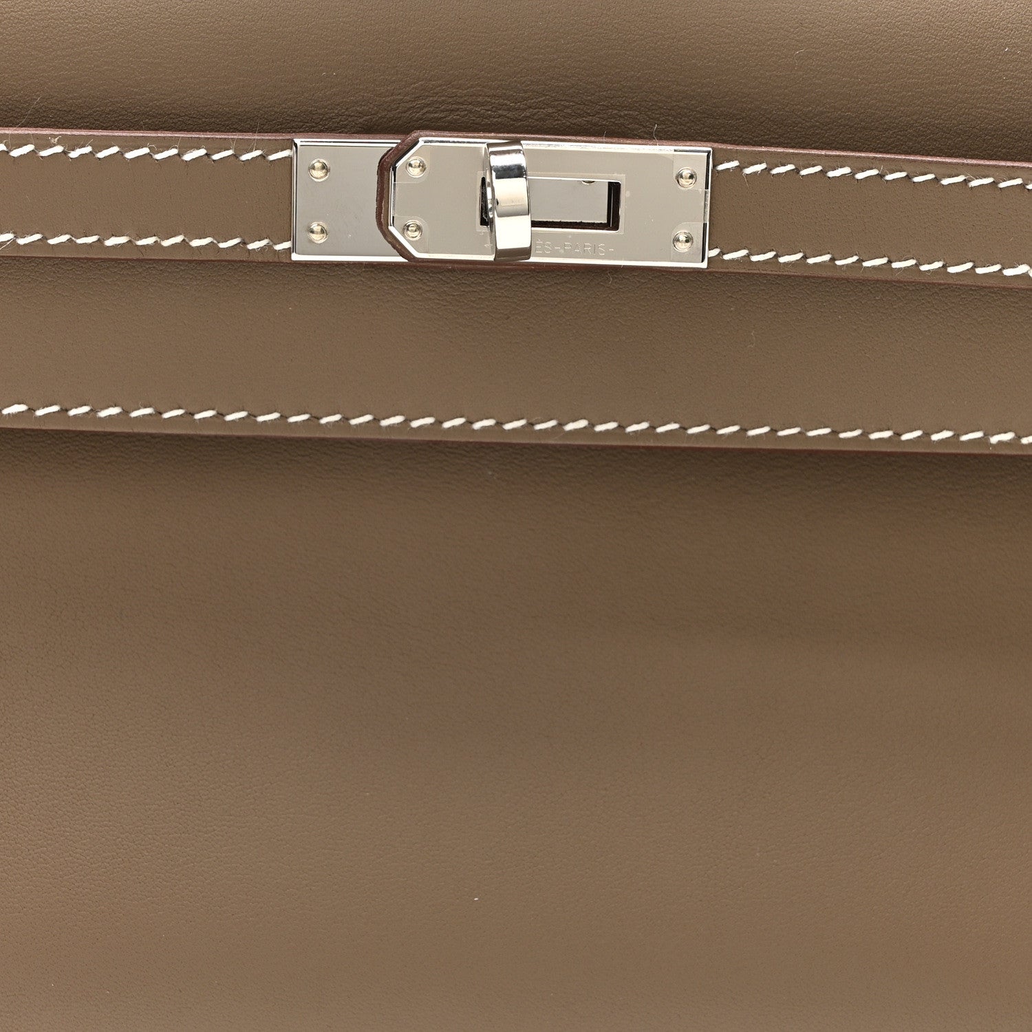 Hermes Swift Kelly Pochette Clutch Etoupe 7 of 10