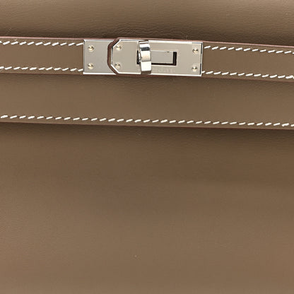 Hermes Swift Kelly Pochette Clutch Etoupe 7 of 10