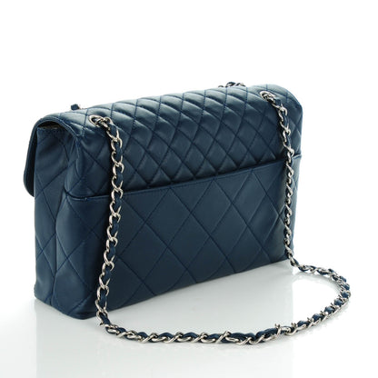 Chanel Calfskin Quilted In The Business Flap Dark Blue 3 of 9