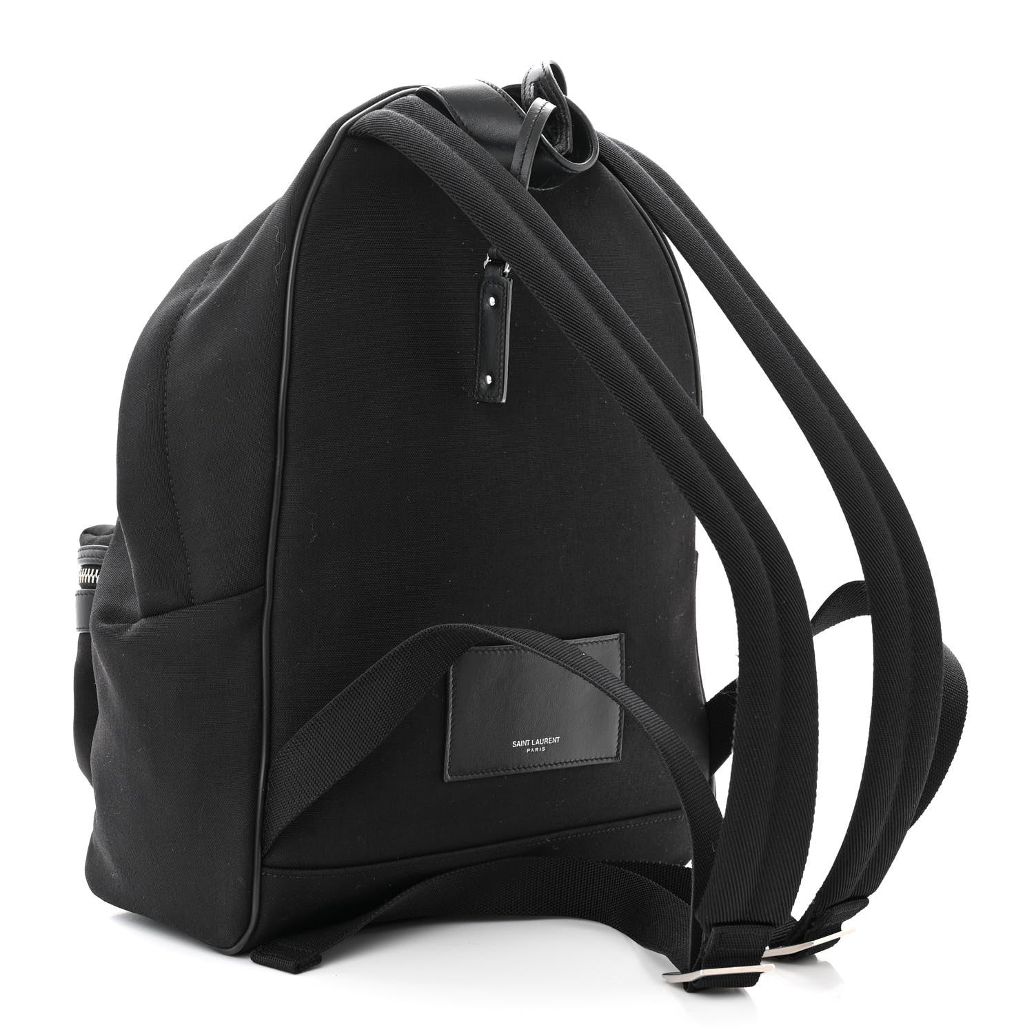 Saint Laurent Canvas City Backpack Black 3 of 11