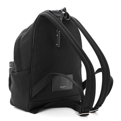 Saint Laurent Canvas City Backpack Black 3 of 11