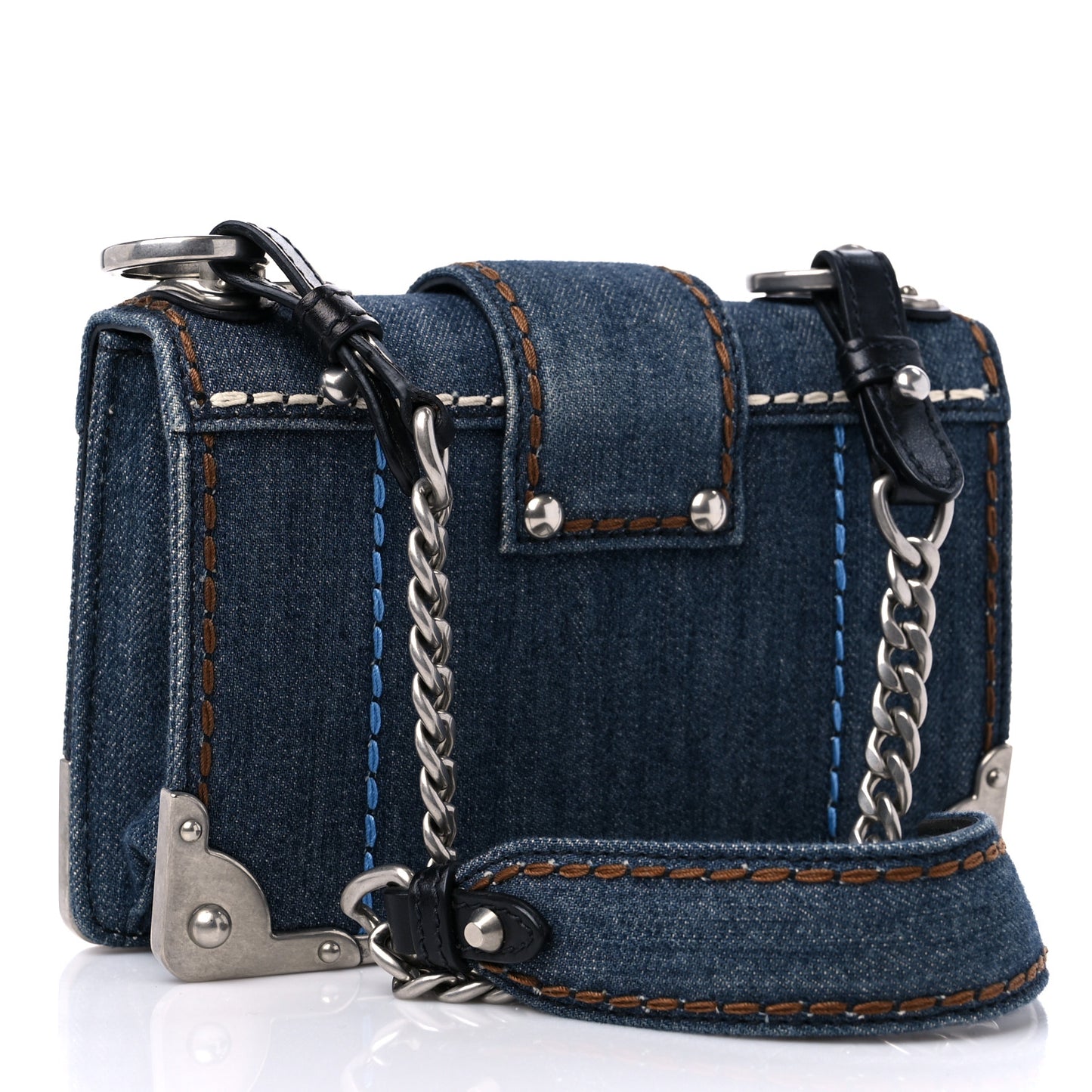 Denim Small Cahier Bag Blue