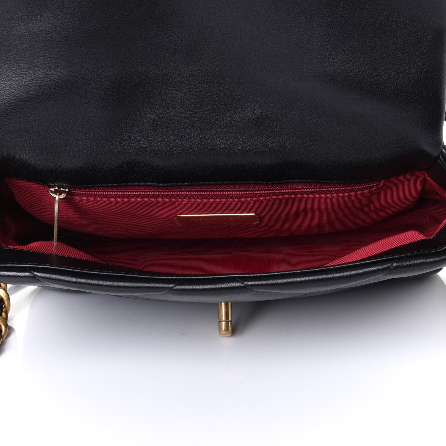 Chanel Lambskin Quilted Medium Chanel 19 Flap Black 4 of 4