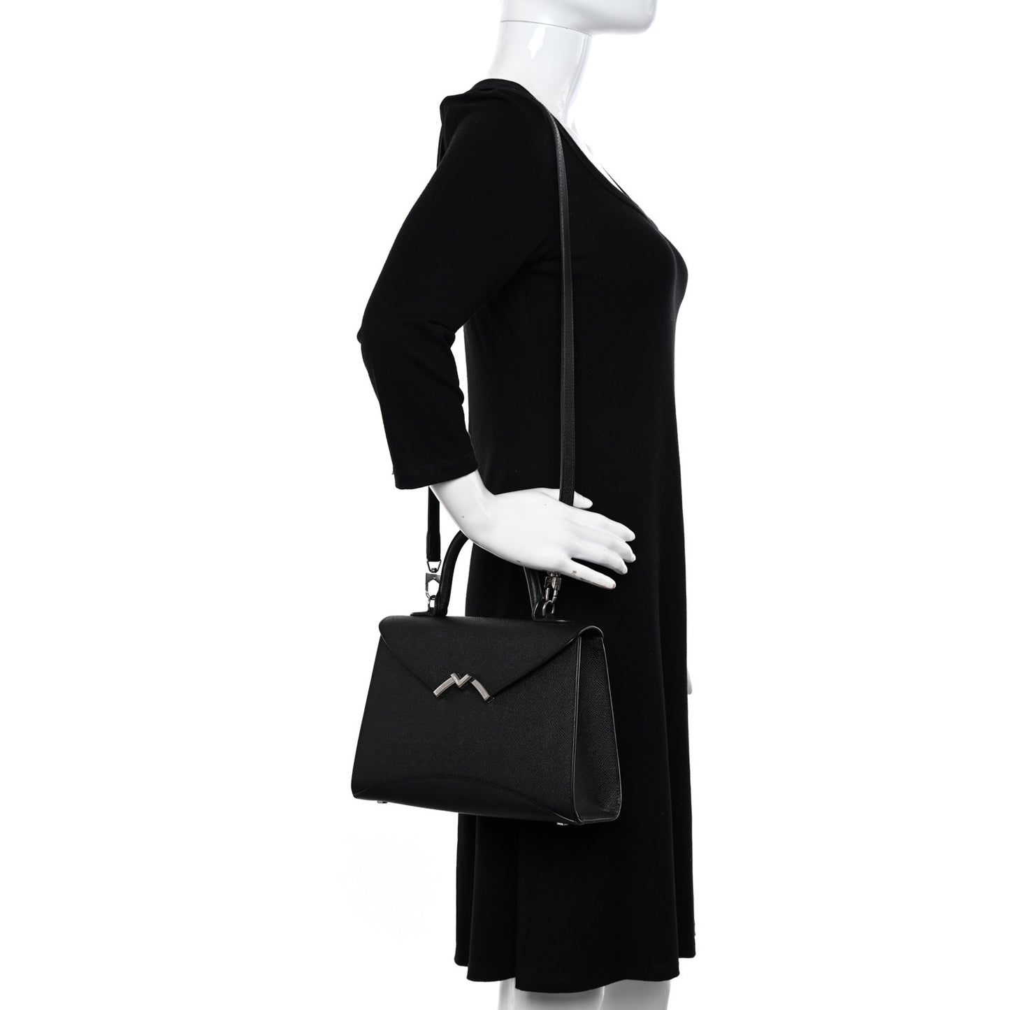 Carat Calfskin Gabrielle PM Black