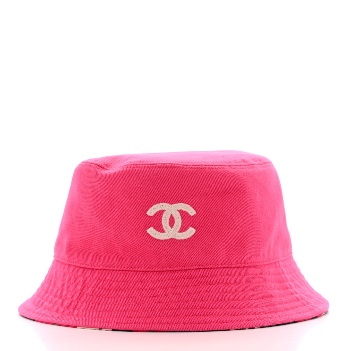 Canvas Reversible CC Bucket Hat Fuchsia
