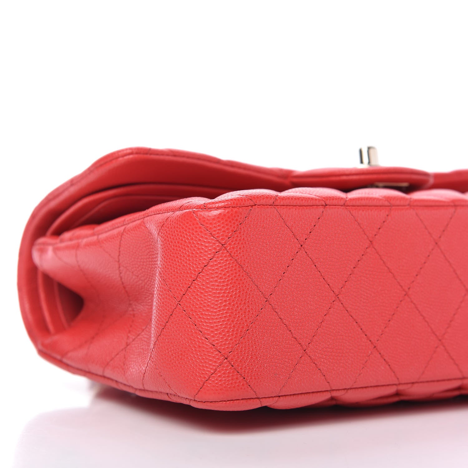 Chanel Caviar Quilted Small Double Flap Red 6 of 10