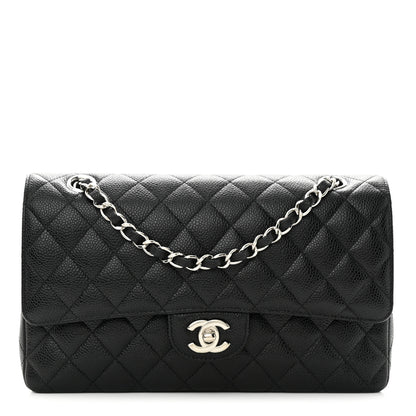 Chanel Caviar Quilted Medium Double Flap Black 1 of 10