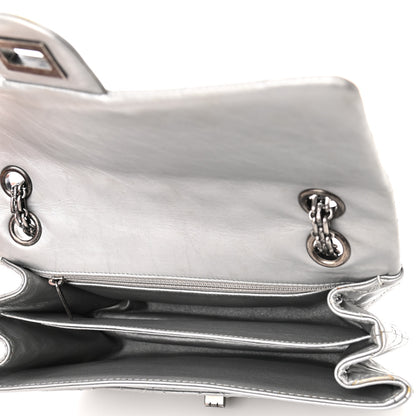 Chanel Metallic Aged Calfskin 2.55 Reissue 225 Flap Silver 5 of 13