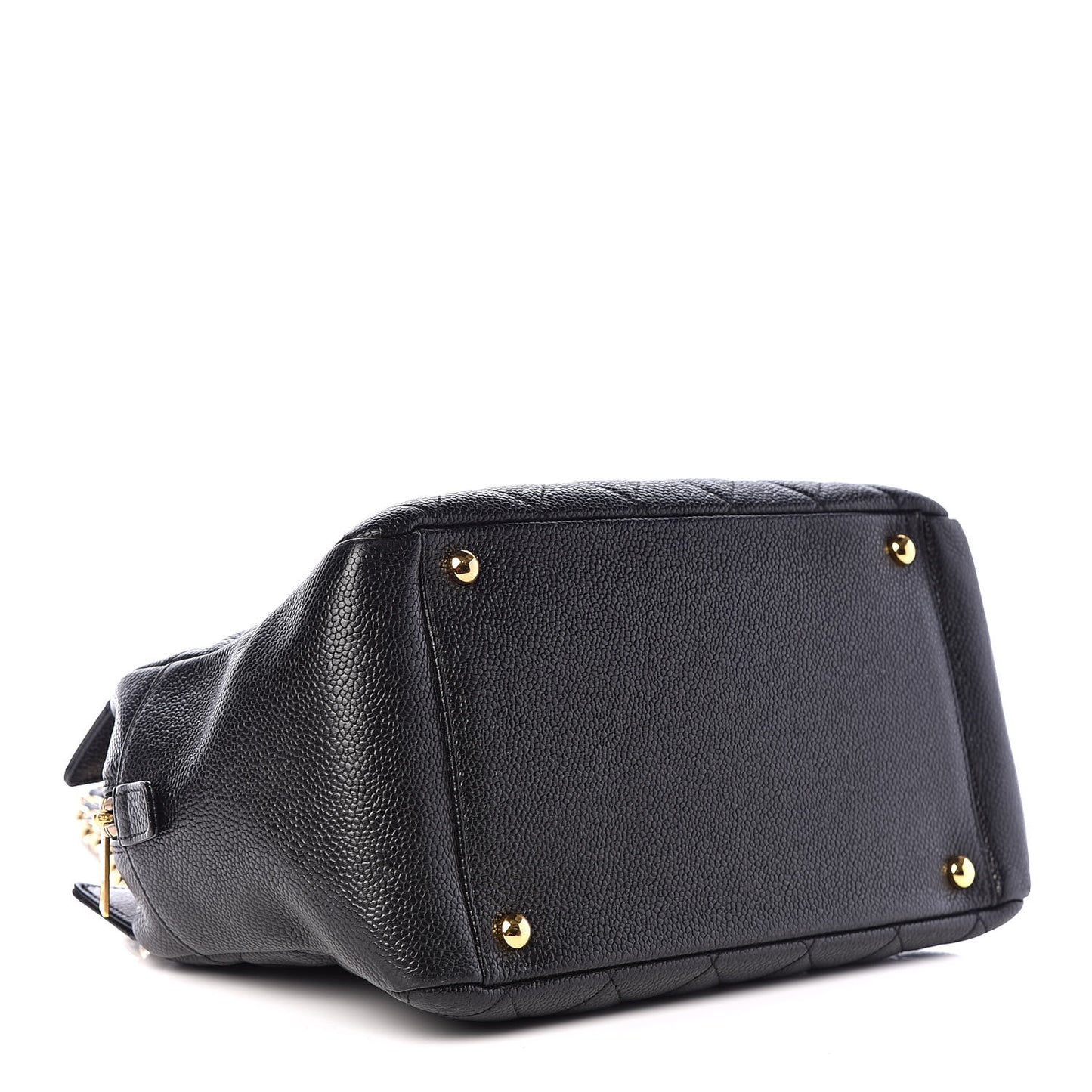 Caviar Quilted Petit Timeless Tote PTT Black