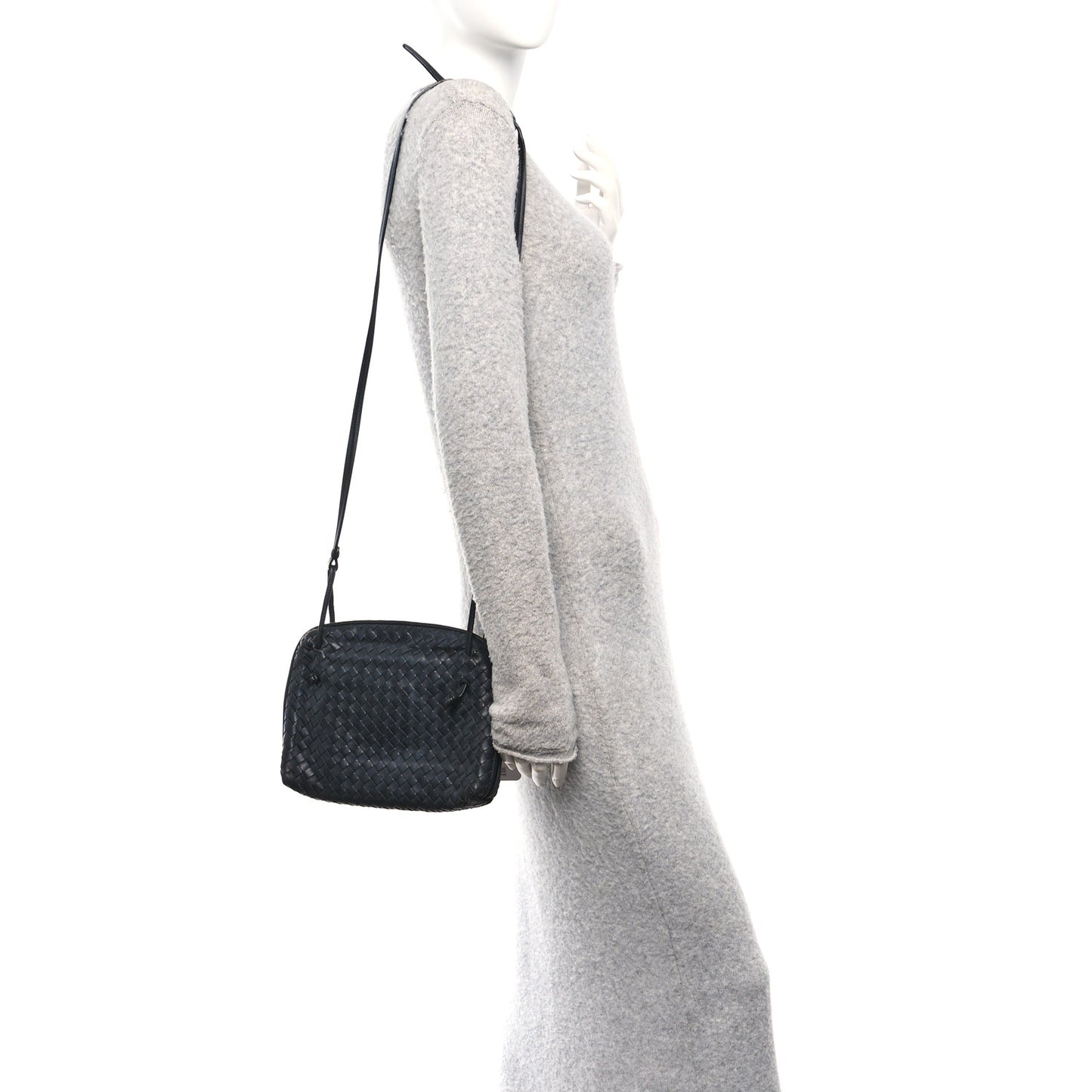 Nappa Intrecciato Nodini Bag Black
