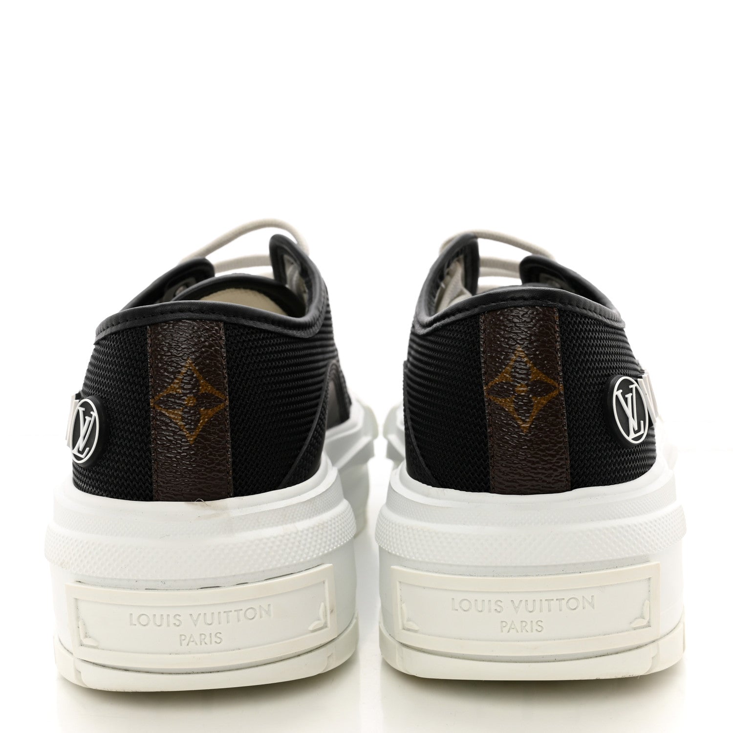 Louis Vuitton Canvas LV Squad Sneakers 38 Black 5 of 13