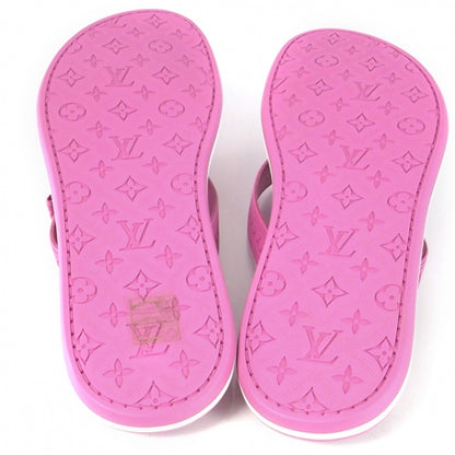 Louis Vuitton Monogram Flip Flops Sandals Pink 38 3 of 7