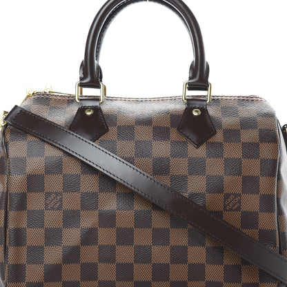 Louis Vuitton Damier Ebene Speedy Bandouliere 25 8 of 10