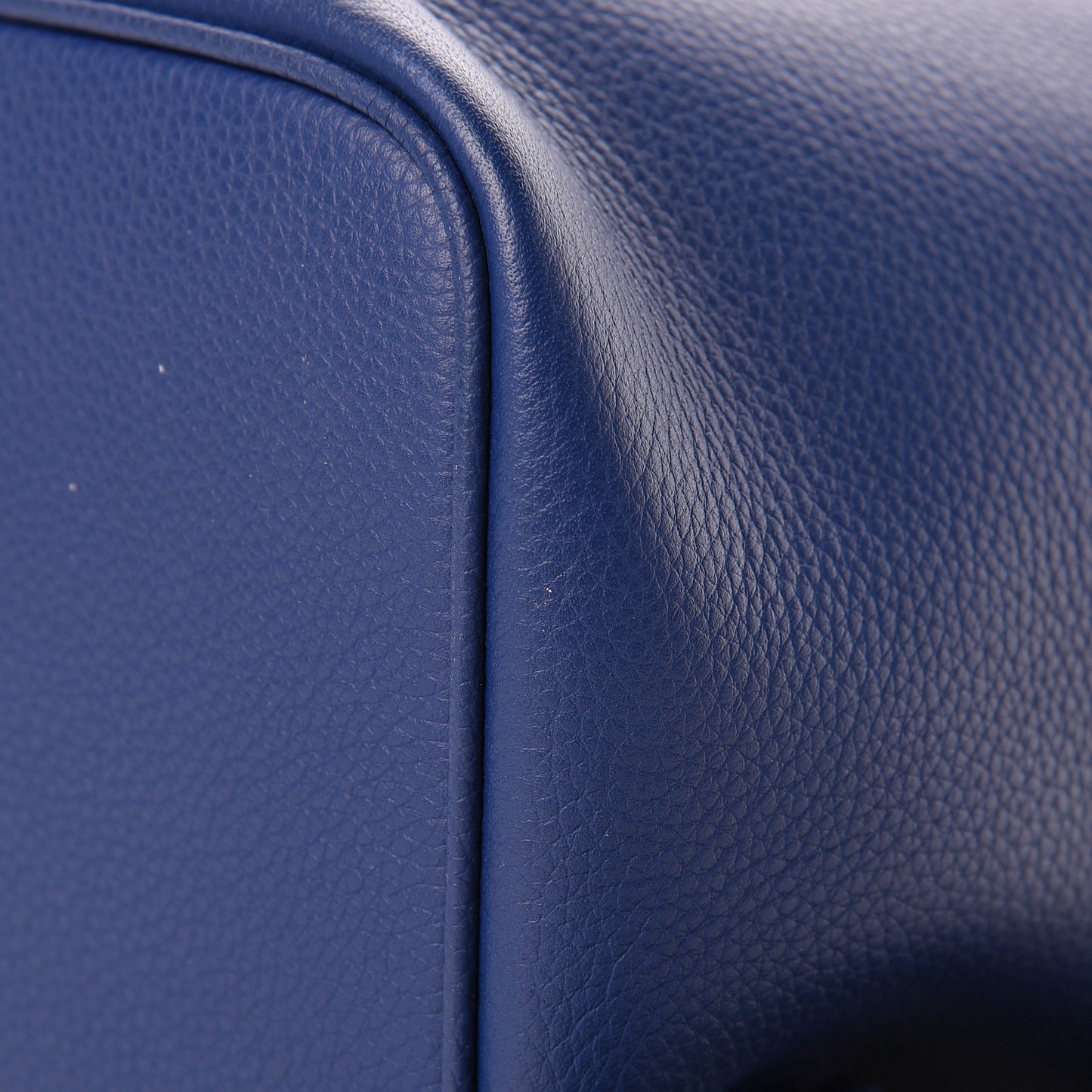 Grained Calfskin Backpack Blue