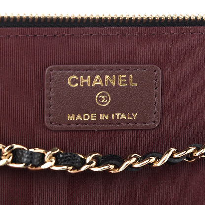 Chanel Caviar Quilted Small Vanity Case With Chain Black 6 of 9