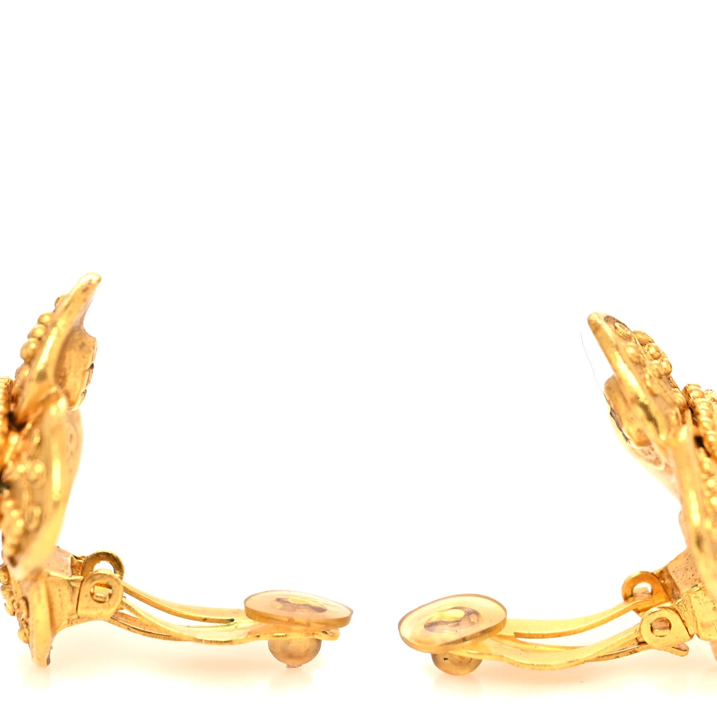 CC Clip On Earrings Gold