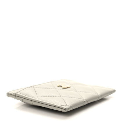 Chanel Lambskin Quilted Card Holder Grey 4 of 11