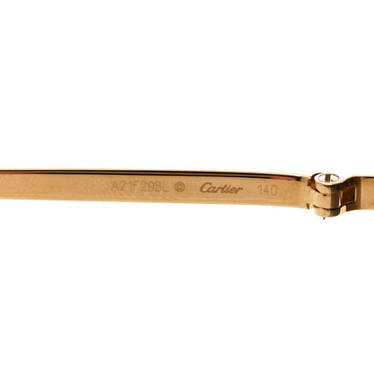 Cartier Panthere De Cartier Aviator Sunglasses CT0065S Gold 5 of 7