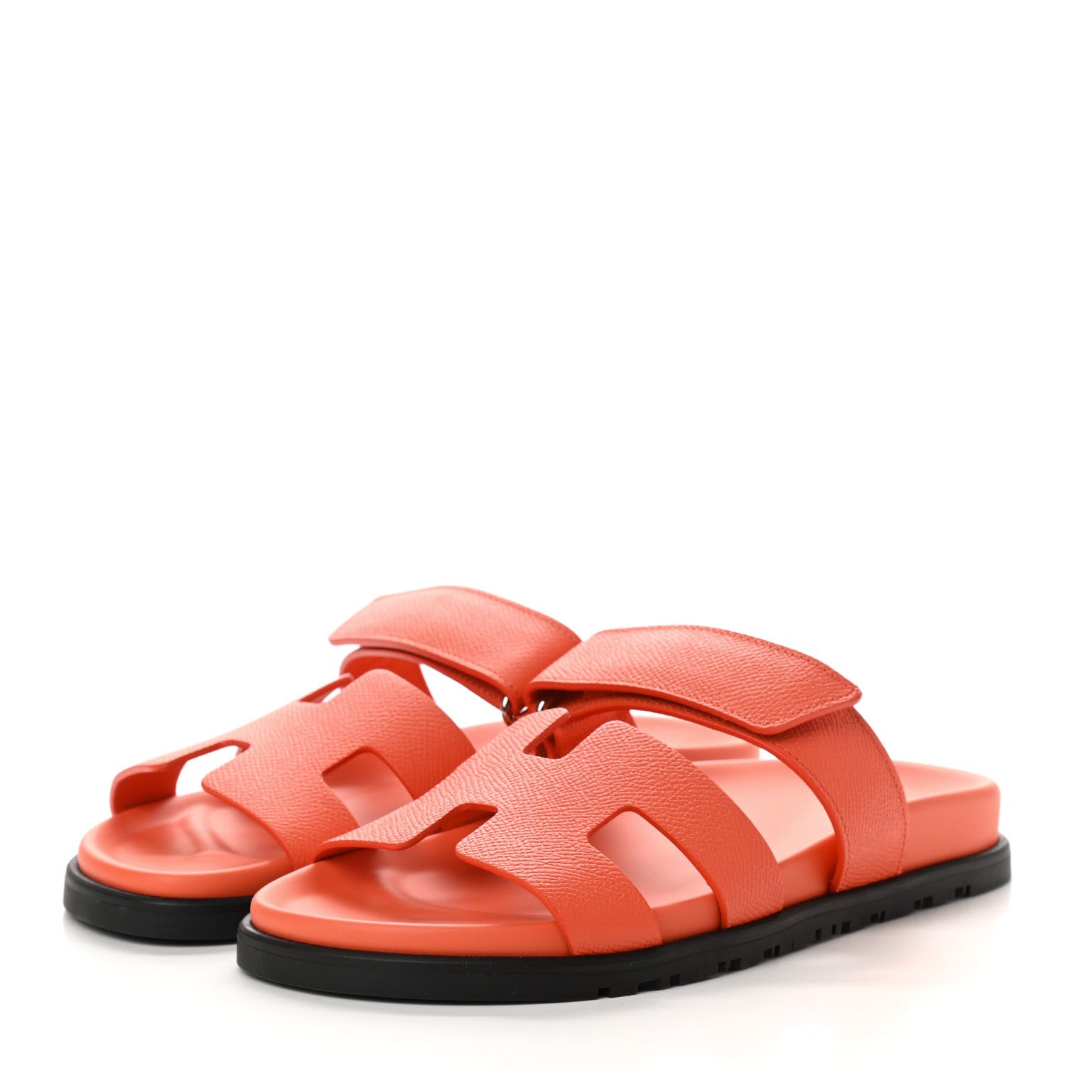 Hermes Epsom Womens Chypre Sandals 38 Rose Sorbet 3 of 9