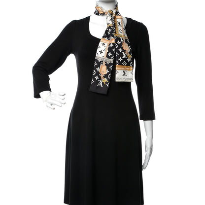 Louis Vuitton Silk Monogram Confidential Bandeau Black 2 of 3