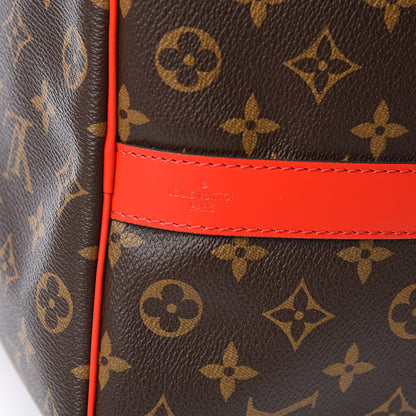 Louis Vuitton Calfskin Monogram Keepall Bandouliere 50 Coquelicot 6 of 10