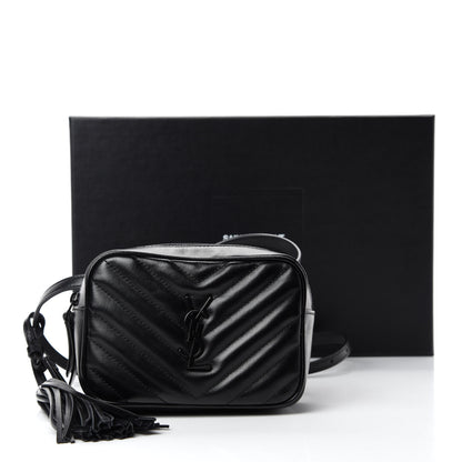 Saint Laurent Calfskin Matelasse Monogram Lou Belt Bag Black 11 of 11