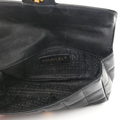 Chanel Lambskin Quilted Mini Chocolate Bar Camellia Flap Black 4 of 13