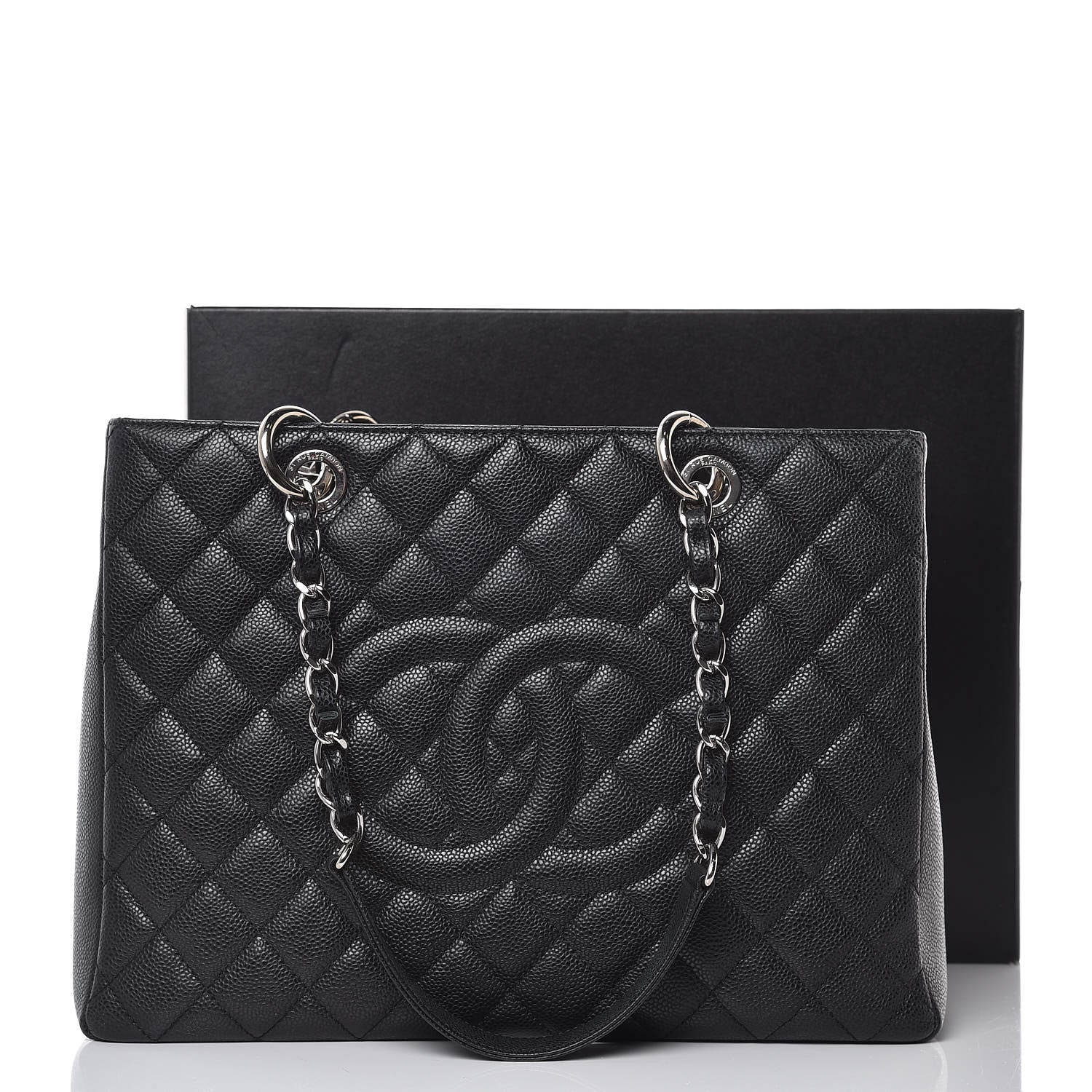 Chanel Caviar Quilted Grand Shopping Tote GST Black 14 of 14